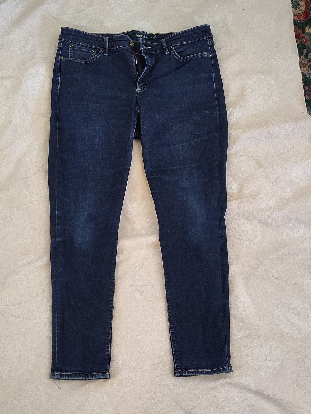 Lauren Ralph Lauren Dark Blue Skinny Stretch Jeans